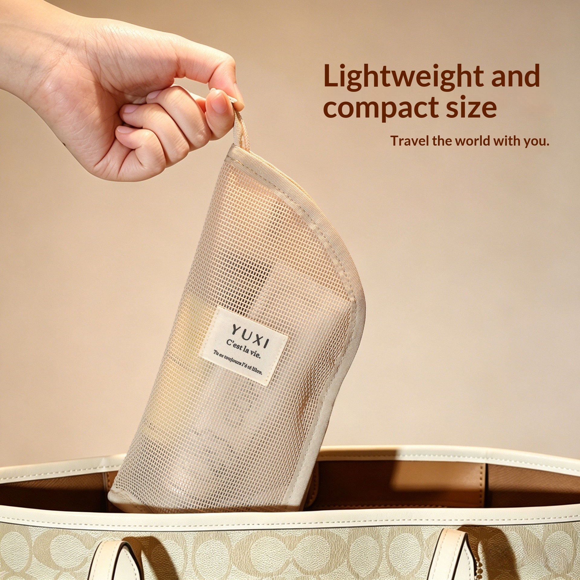 Travel Toiletry Bag, Vertical Storage Pouch - Image 7