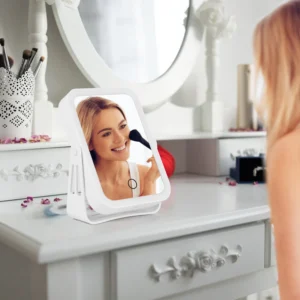 10X Magnifying Lighted Makeup Mirror Double Sided Travel Makeup