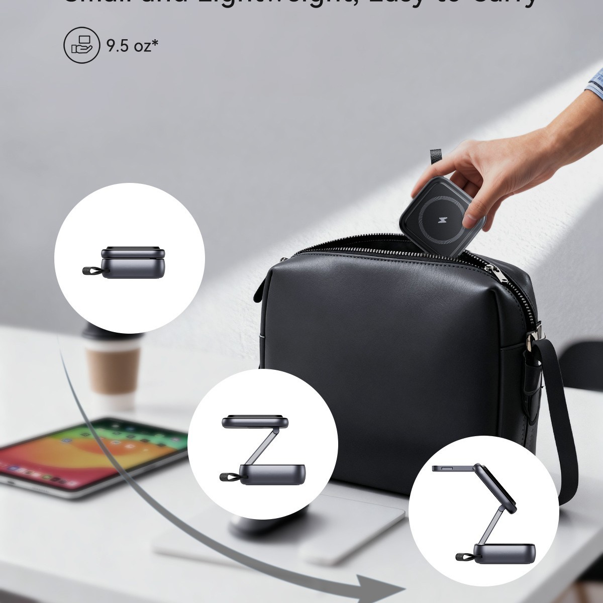 Desktop Multi-Function Folding Stand With Strong Magnetic Wireless - Image 6