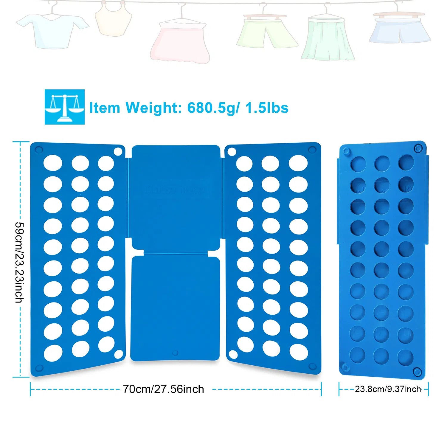 Shirt Folding Board Durable Plastic T-Shirts Clothes Folder - Image 2