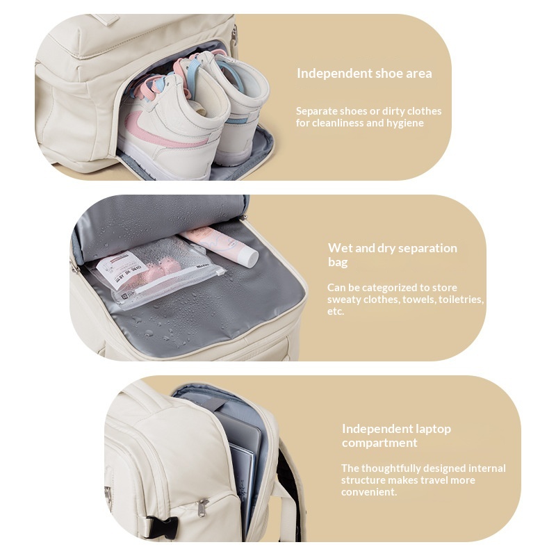 Travel Backpack Lightweight And Spacious Suitable For Luggage And - Image 3
