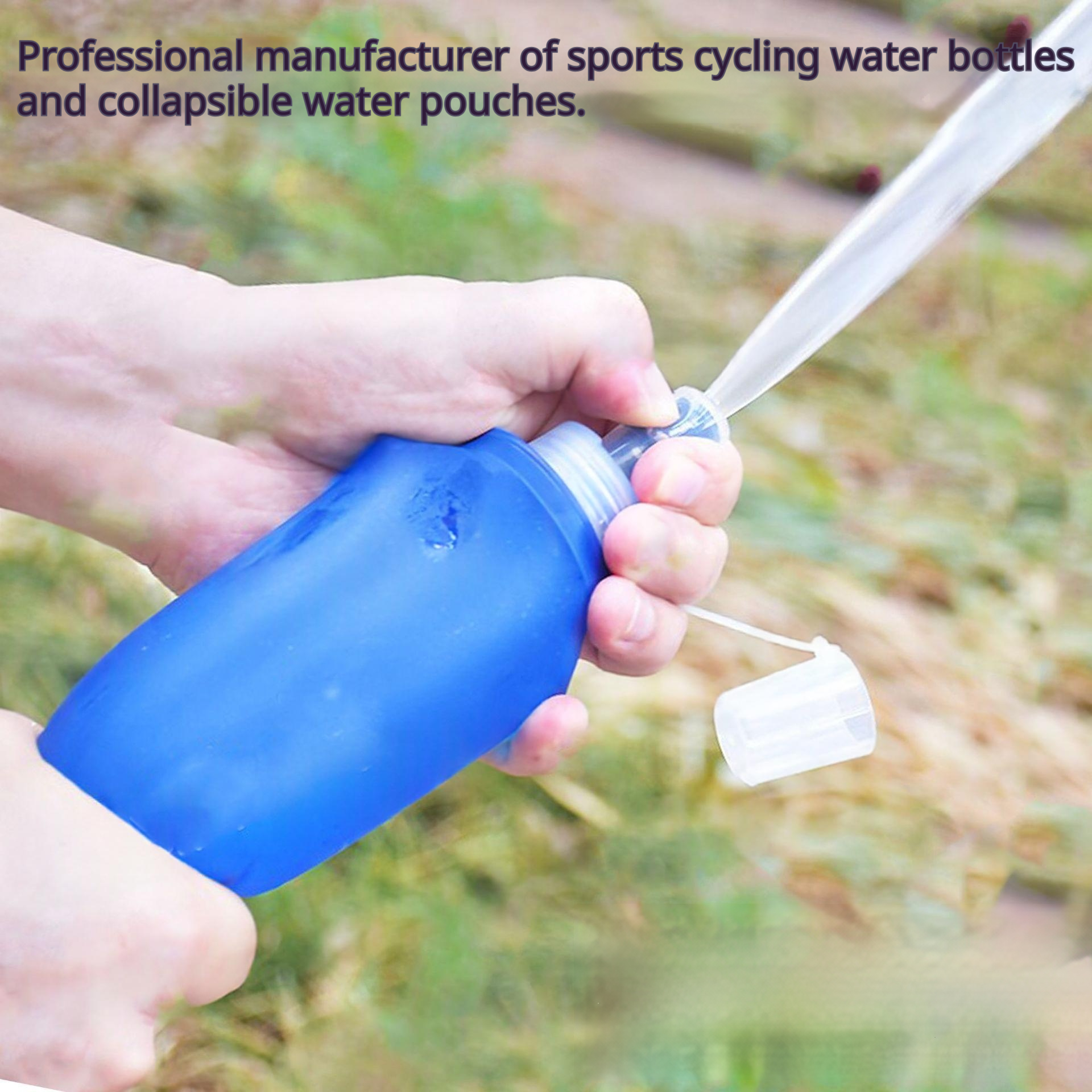 Outdoor Cycling Folding Silicone Soft Water Bladder With Bite Valve - Image 3