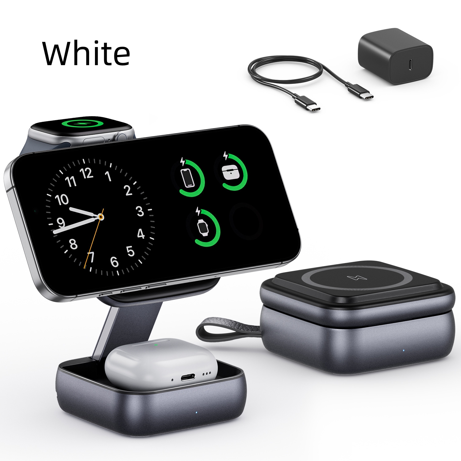 Desktop Multi-Function Folding Stand With Strong Magnetic Wireless - Image 3