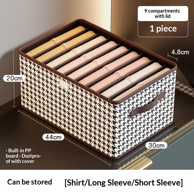 Foldable High-capacity Clothing Organizer With Compartments - Image 4