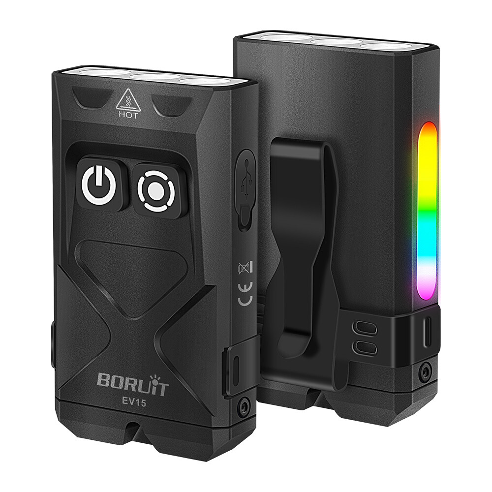 Boruit Ev15 Mini Light Rechargeable Torch EDC Work Lamp Keychain - Image 7