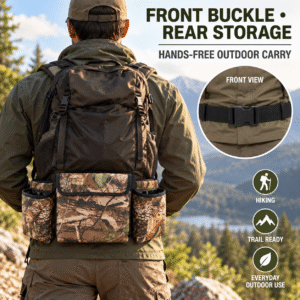 Link Camo 900d PVC Nylon Multi-Pouch Field Waist Bag Adjustable