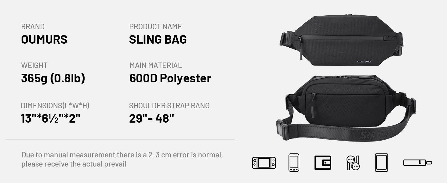4L Crossbody Backpack Sling Bag With Rfid Blocking For Men, Carry - Image 6