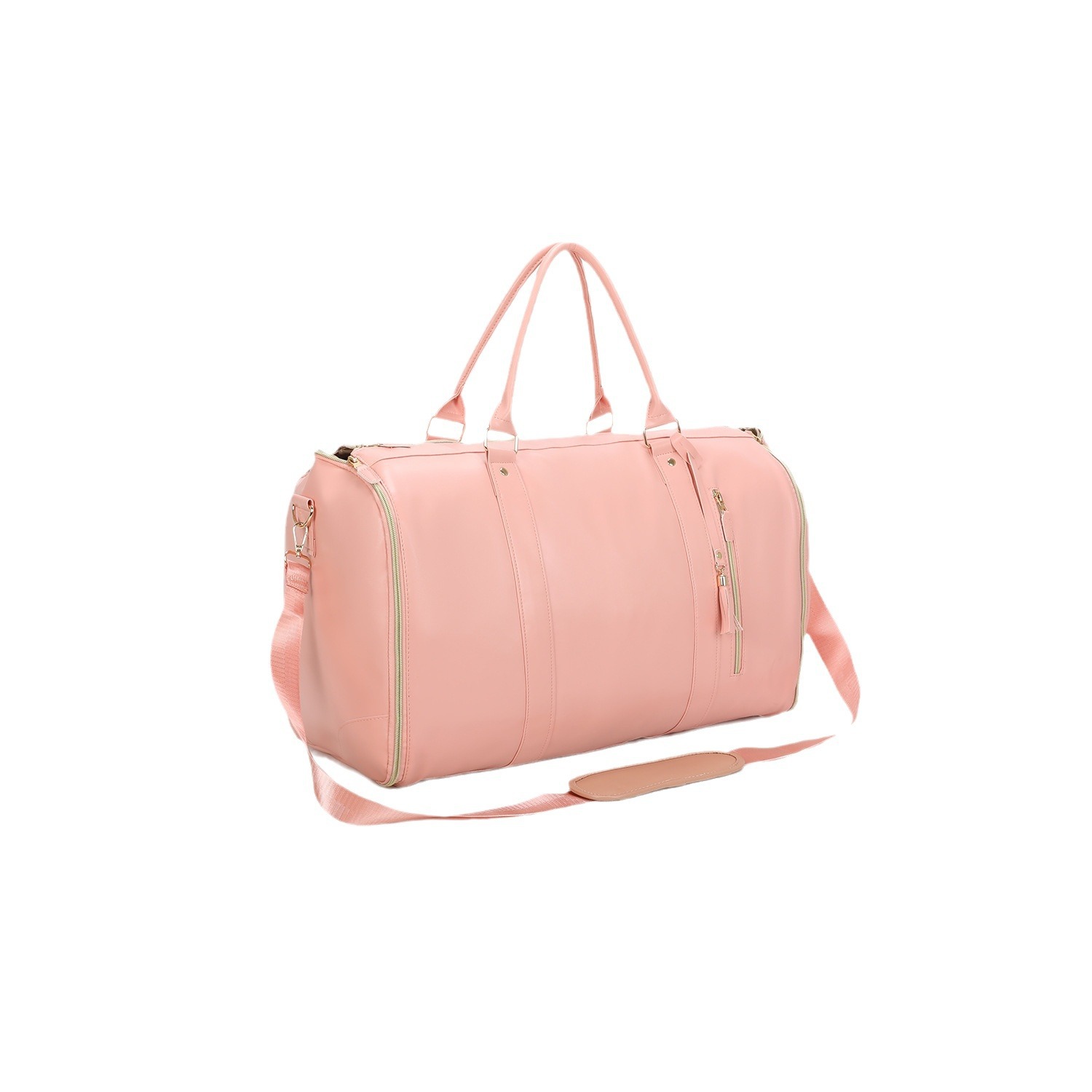 Travel Bag Clothing Storage BagPU Travel Gym Bag Foldable - Image 4