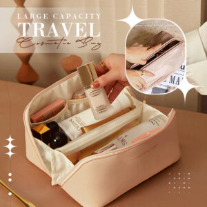 Large Travel Cosmetic Bag, Multi-Pocket