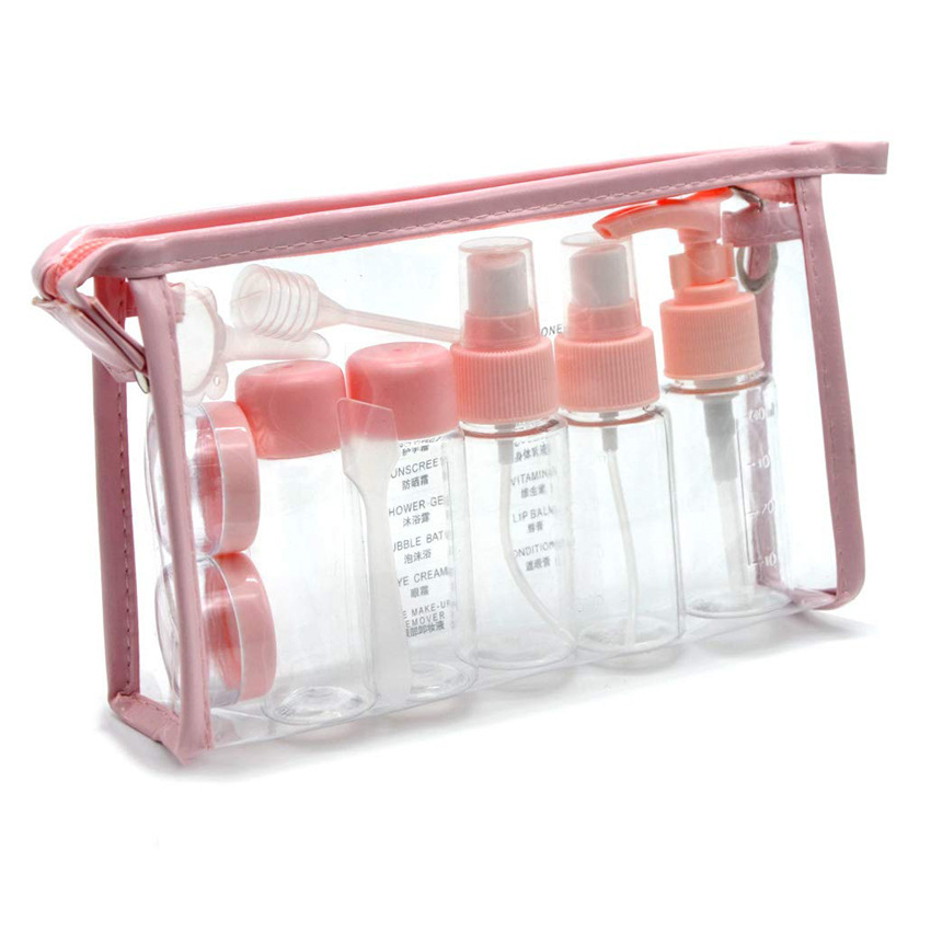 Travel Bottle Set, 11 Pieces with Clear Bag detail 1
