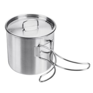 Stainless Steel Mug with Folding Handles