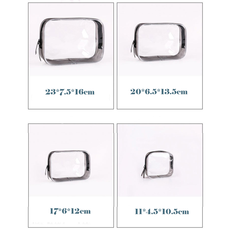 Clear Toiletry Pouch Set detail 2