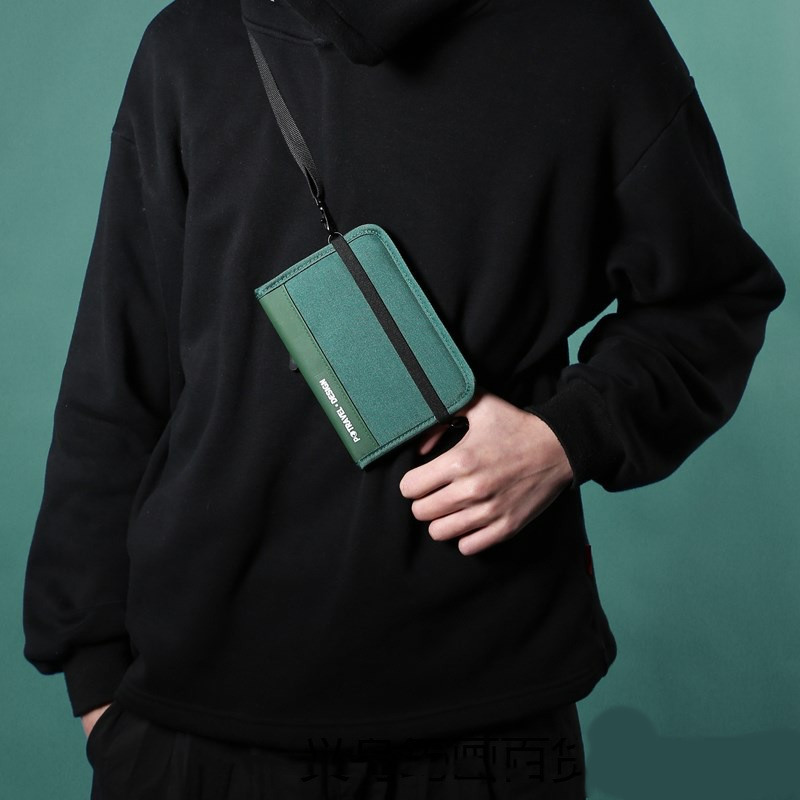 Crossbody Passport Holder with Strap detail 2