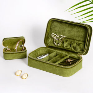 Flannel Jewellery Box, Portable