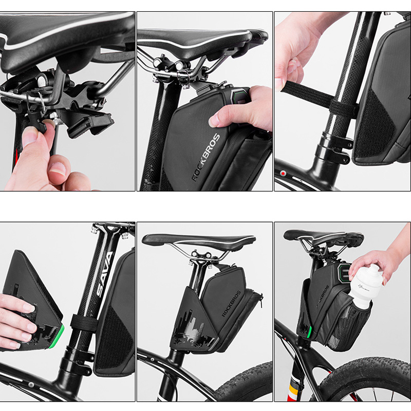 Bike Saddle Bag with Bottle Holder - Image 2