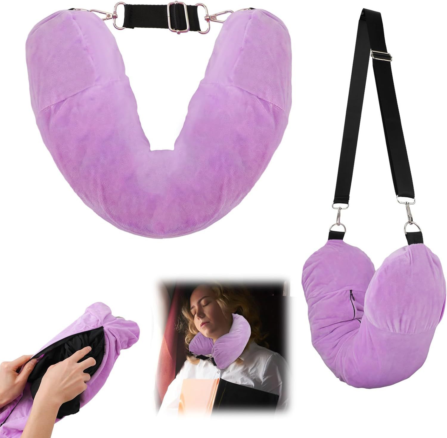 U-Shaped Travel Pillow, Fill It with Clothes - Image 4