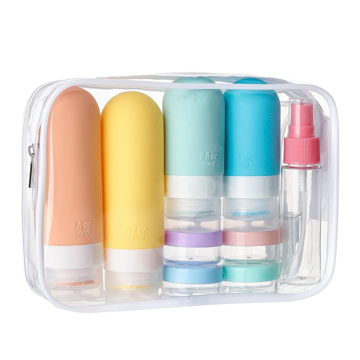 Silicone Travel Bottle Set, 16 Pieces - Image 2