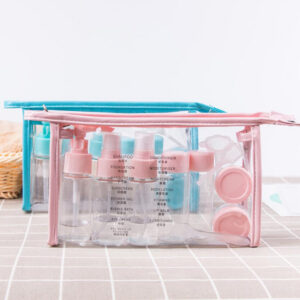 Travel Bottle Set, 11 Pieces with Clear Bag