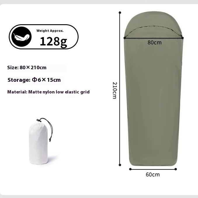 Lightweight Nylon Sleeping Bag, 130 g detail 2