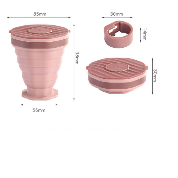 Folding Silicone Travel Cup, 220 ml detail 1