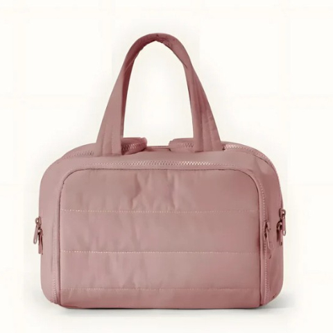 Quilted Toiletry Bag, Wide-Open - Image 2