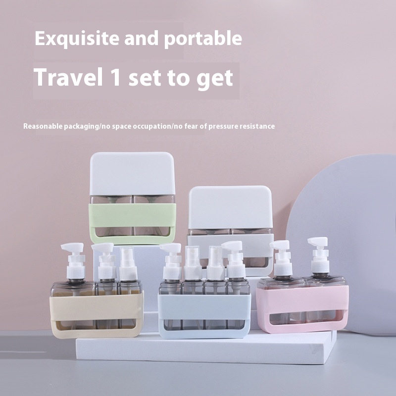 Silicone Travel Bottle Set with Case detail 1