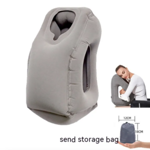 Inflatable Travel Pillow, Lean-Forward Support